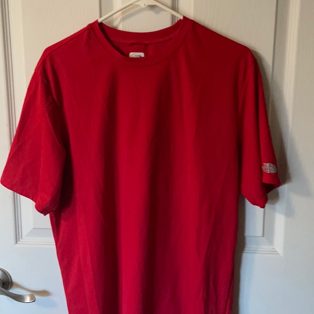 Never worn, red athletic tee